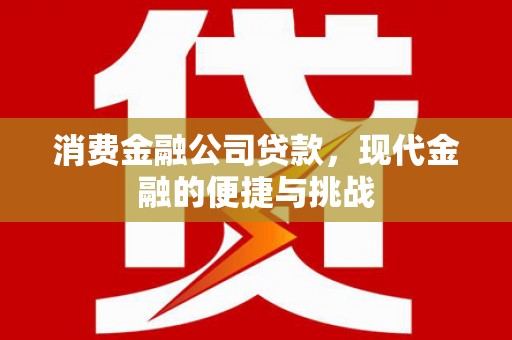 银海消费金融公司贷款，现代金融的便捷与挑战