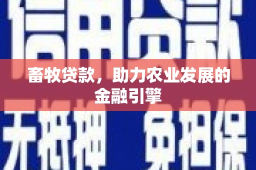 银海畜牧贷款，助力农业发展的金融引擎