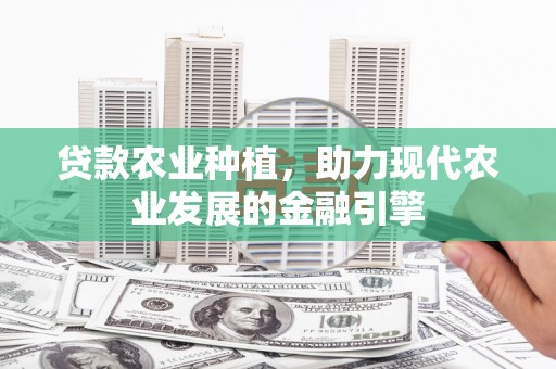 银海贷款农业种植，助力现代农业发展的金融引擎