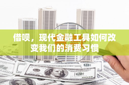 银海借呗，现代金融工具如何改变我们的消费习惯