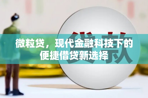 银海微粒贷，现代金融科技下的便捷借贷新选择