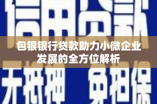 银海包银银行贷款助力小微企业发展的全方位解析