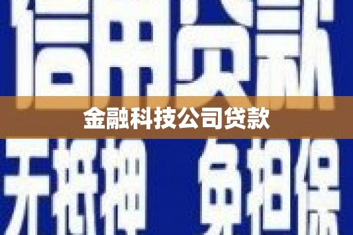 银海金融科技公司贷款