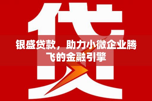 银海银盛贷款，助力小微企业腾飞的金融引擎