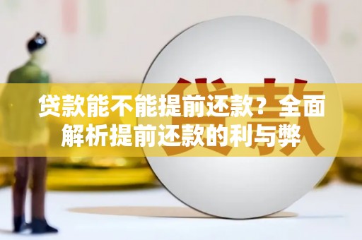 银海贷款能不能提前还款？全面解析提前还款的利与弊
