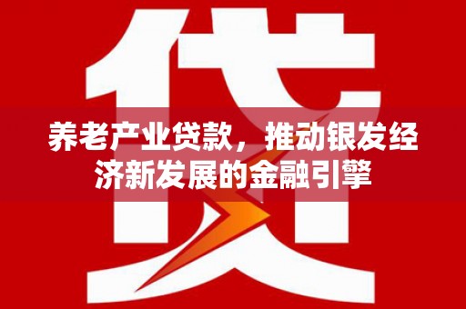银海养老产业贷款，推动银发经济新发展的金融引擎