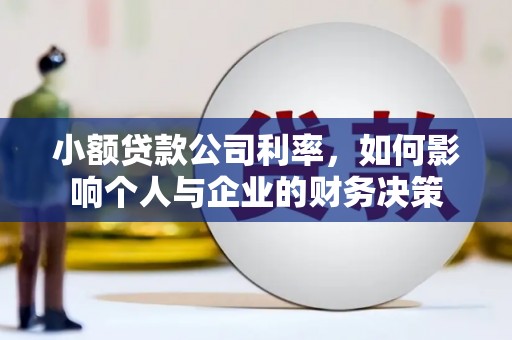 银海小额贷款公司利率，如何影响个人与企业的财务决策