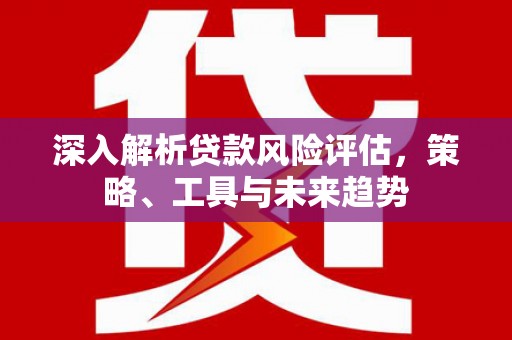 银海深入解析贷款风险评估，策略、工具与未来趋势