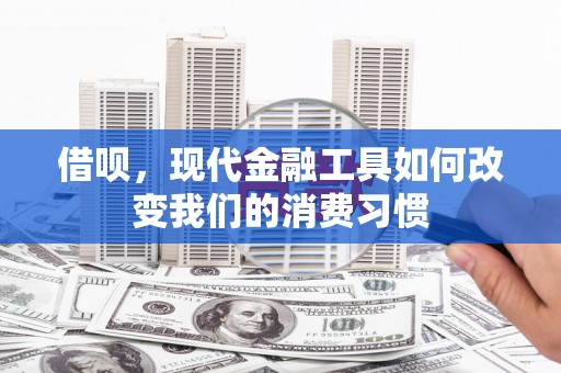 银海借呗，现代金融工具如何改变我们的消费习惯