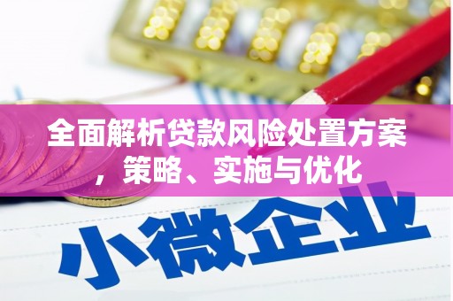 银海全面解析贷款风险处置方案，策略、实施与优化