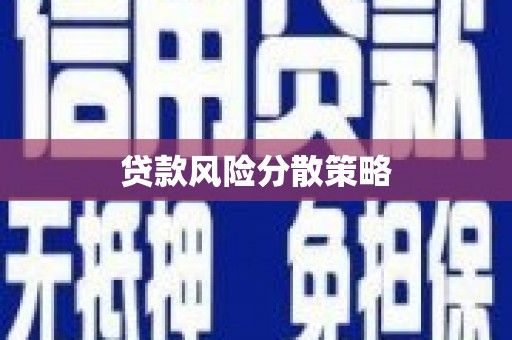 银海贷款风险分散策略