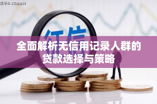 银海全面解析无信用记录人群的贷款选择与策略